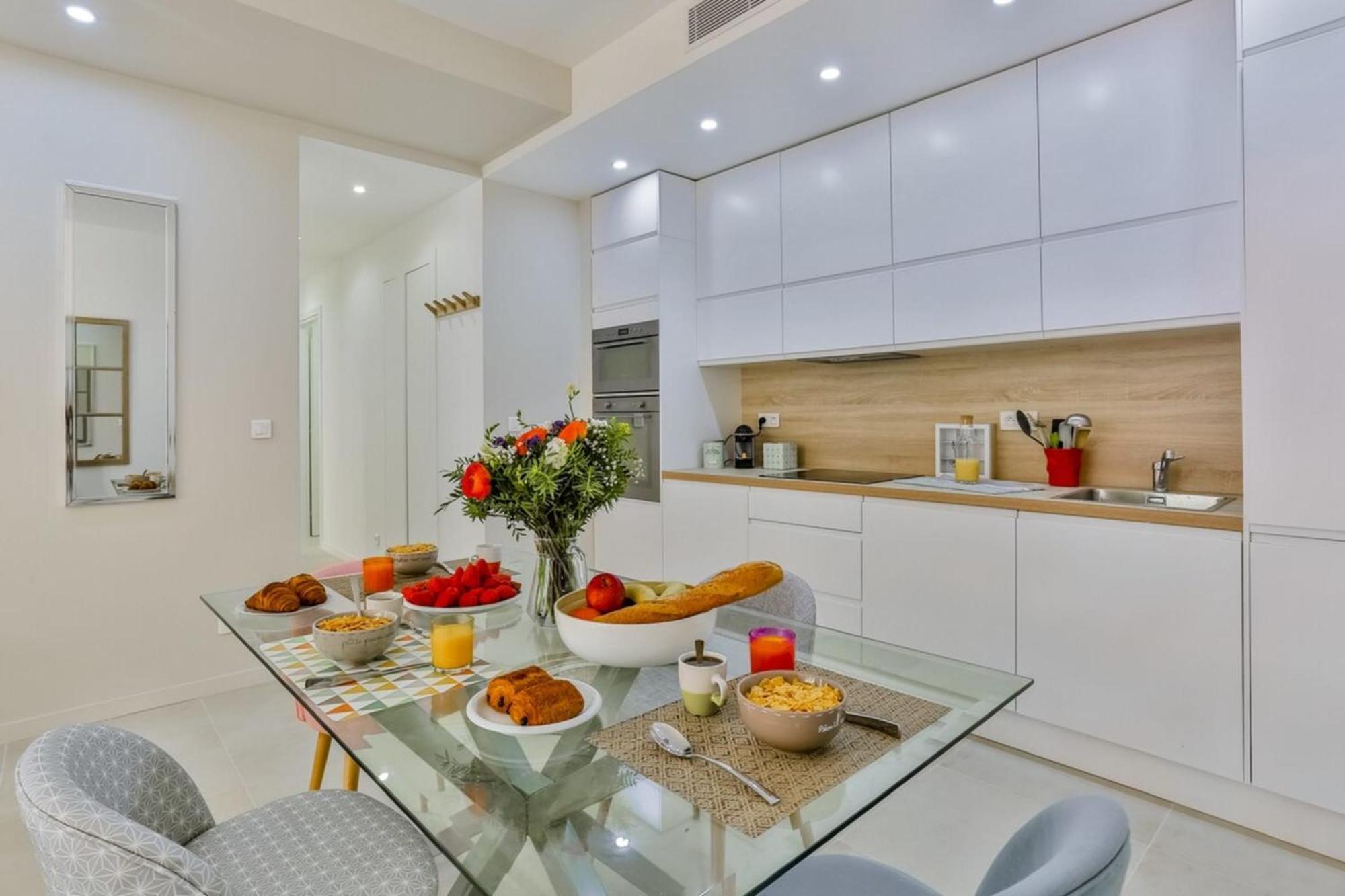 France 82 Tp -1 Min From The Sea - Terrace - Parking Nice Exterior foto
