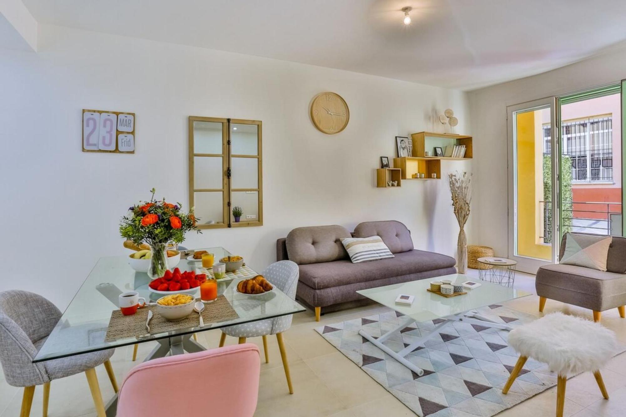 France 82 Tp -1 Min From The Sea - Terrace - Parking Nice Exterior foto