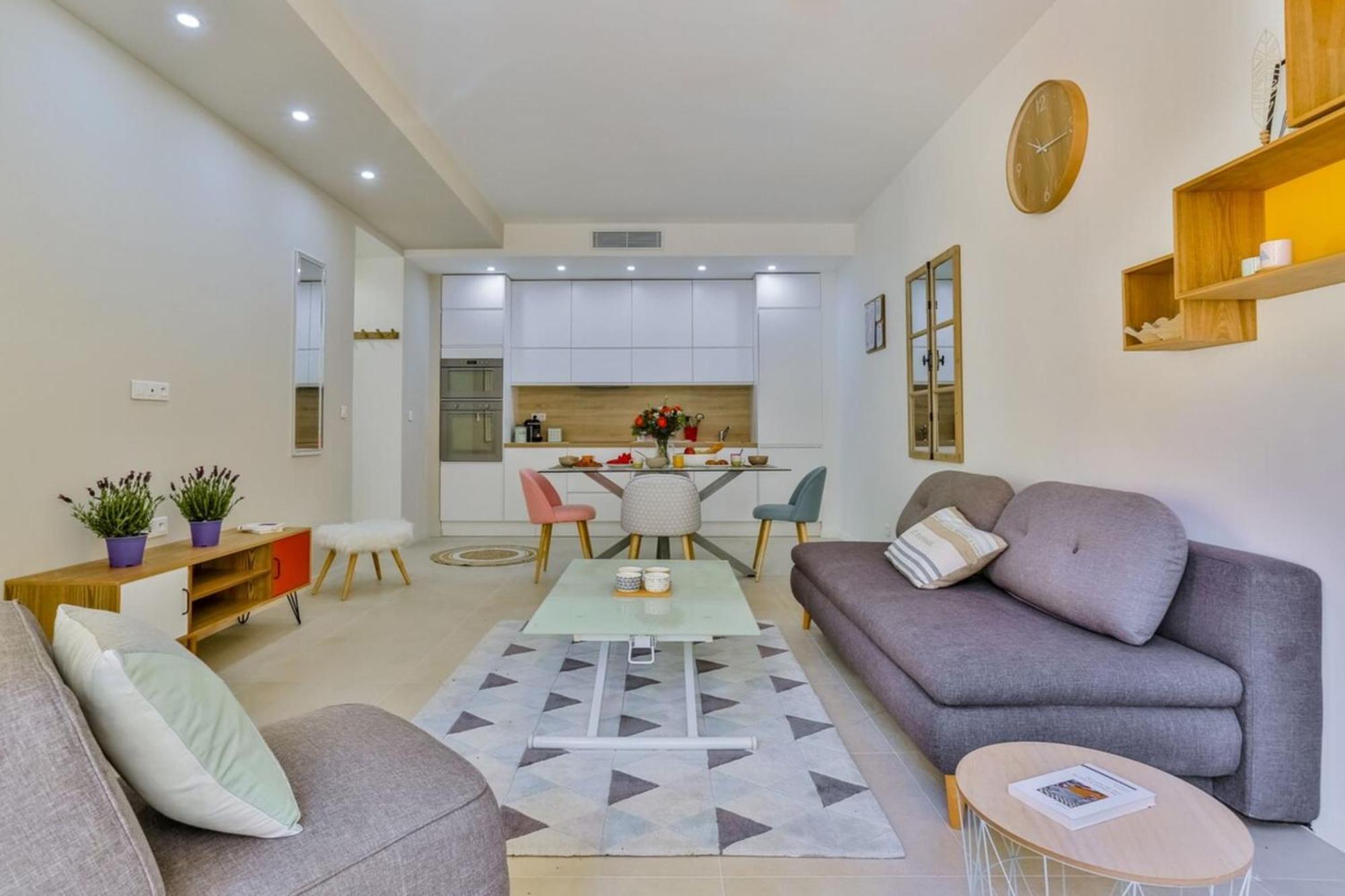 France 82 Tp -1 Min From The Sea - Terrace - Parking Nice Exterior foto